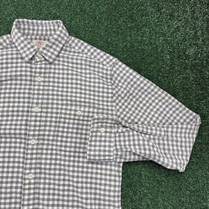 Faherty Men's Long Sleeve‎ Button Shirt Flannel Size Small Gray Plaid